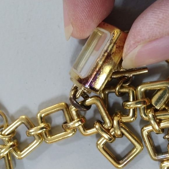 Burberry 18kt Gold Plated Charm Bracelet Watch - Picture 8 of 9